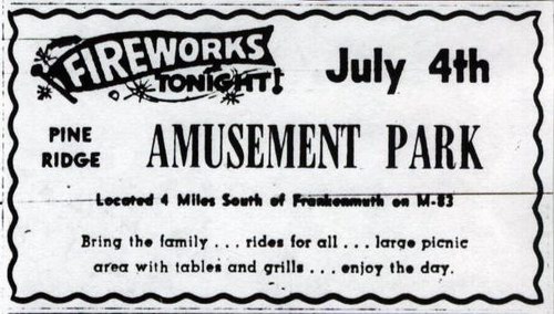 Pine Ridge Amusement Park - Old Ad (newer photo)